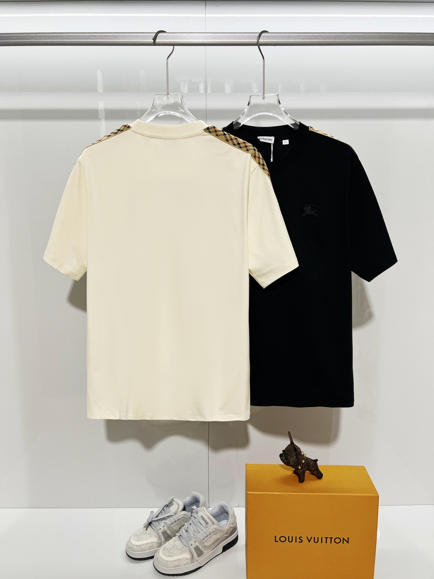 BURBERRY Colorful Knight Equestrian Embroidery Colorful Knight Equestrian Short Sleeve Polo Shirt Style 2
