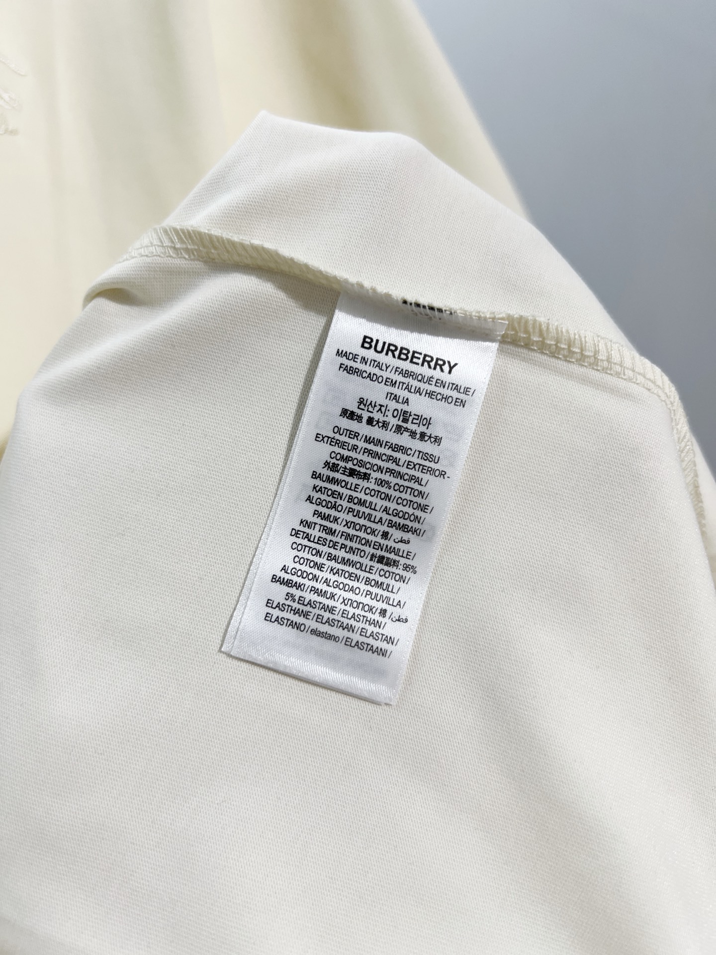 BURBERRY Colorful Knight Equestrian Embroidery Colorful Knight Equestrian Short Sleeve Polo Shirt Style 2