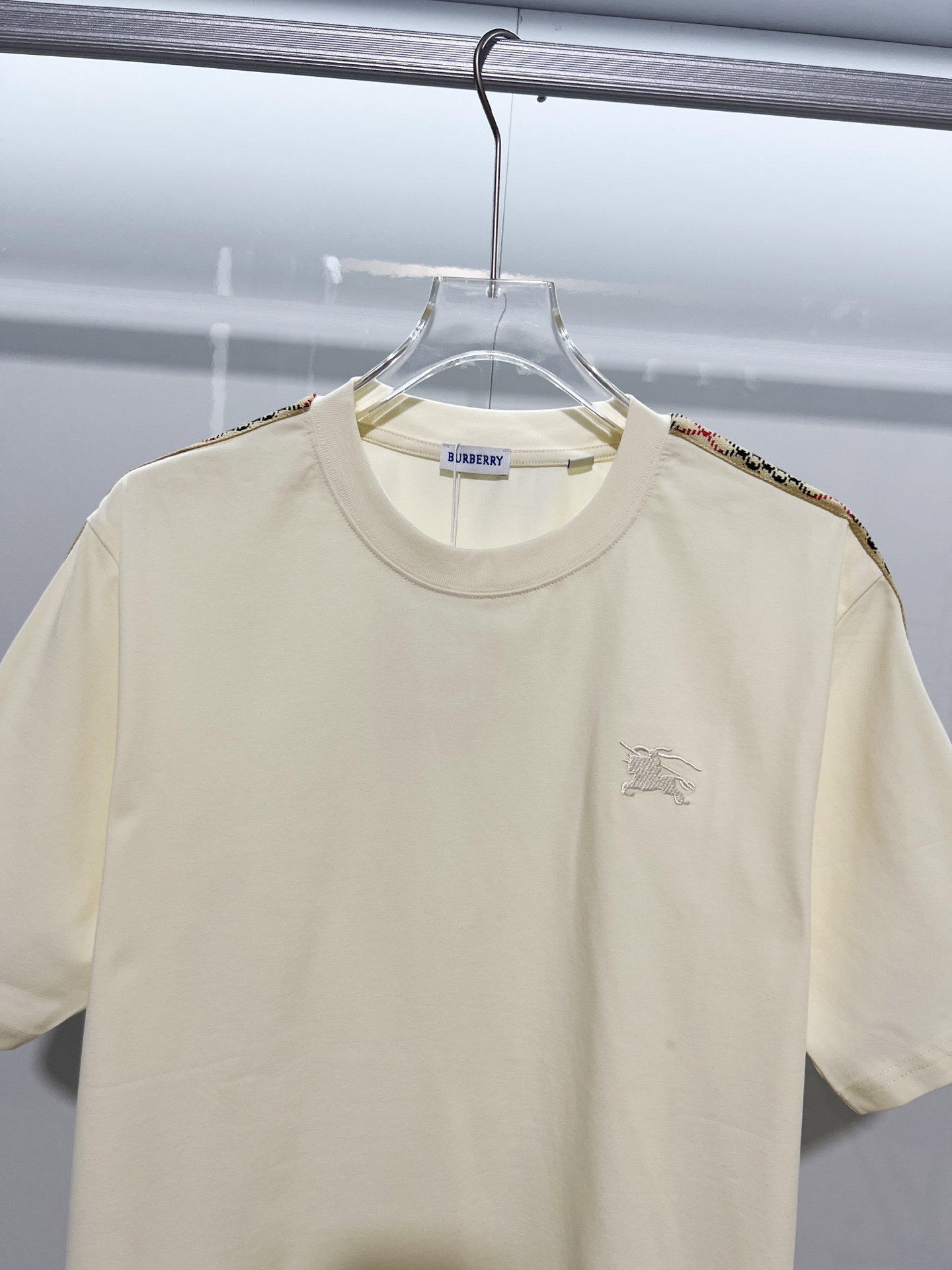 BURBERRY Colorful Knight Equestrian Embroidery Colorful Knight Equestrian Short Sleeve Polo Shirt Style 2