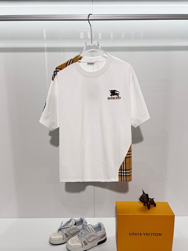 BURBERRY Colorful Knight Equestrian Embroidery Colorful Knight Equestrian Short Sleeve Polo Shirt Style 3