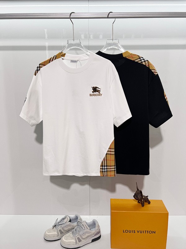 BURBERRY Colorful Knight Equestrian Embroidery Colorful Knight Equestrian Short Sleeve Polo Shirt Style 3