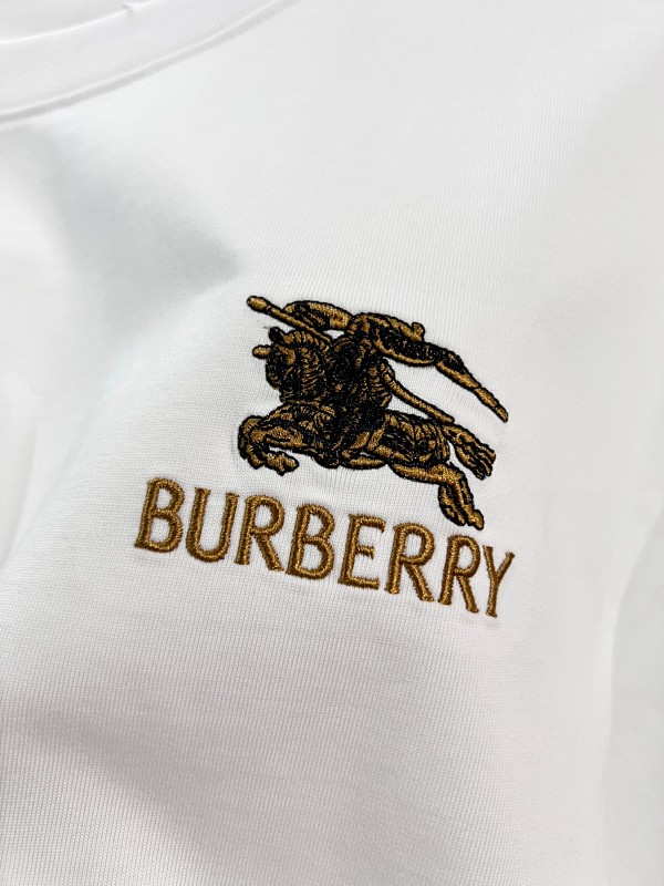 BURBERRY Colorful Knight Equestrian Embroidery Colorful Knight Equestrian Short Sleeve Polo Shirt Style 3