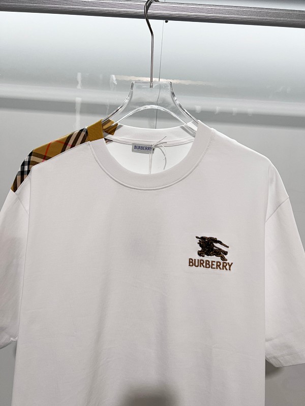 BURBERRY Colorful Knight Equestrian Embroidery Colorful Knight Equestrian Short Sleeve Polo Shirt Style 3