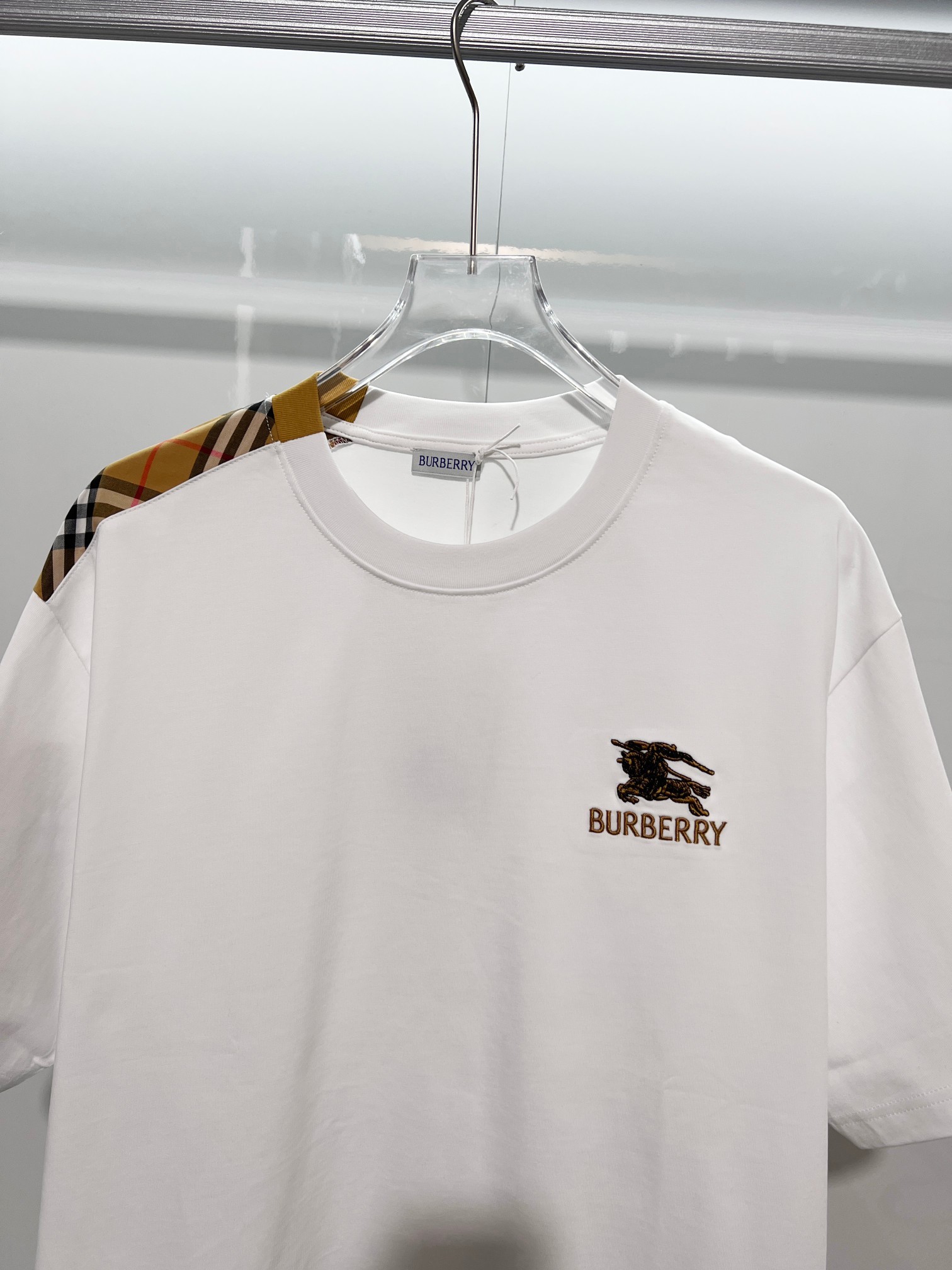 BURBERRY Colorful Knight Equestrian Embroidery Colorful Knight Equestrian Short Sleeve Polo Shirt Style 3