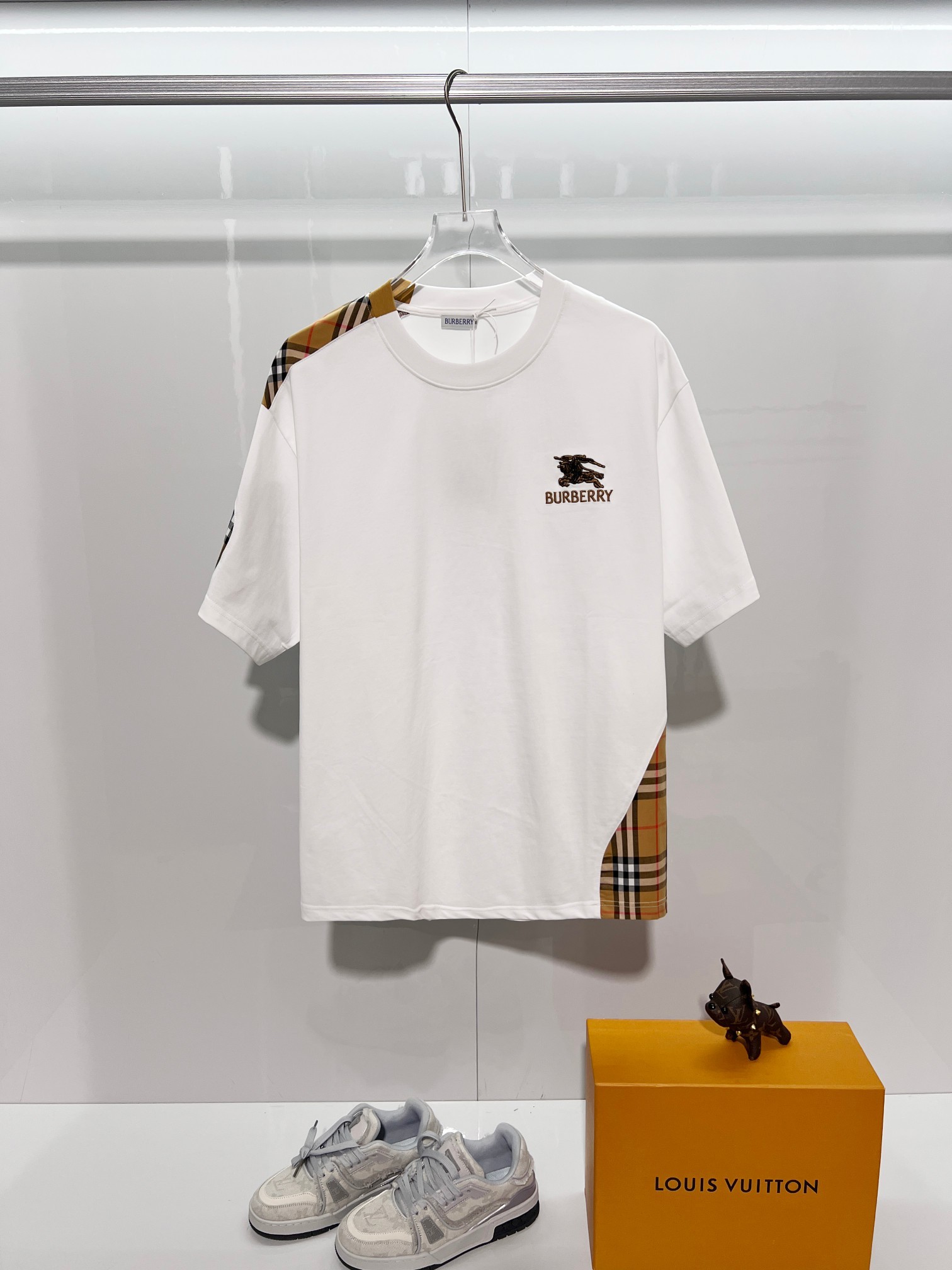 BURBERRY Colorful Knight Equestrian Embroidery Colorful Knight Equestrian Short Sleeve Polo Shirt Style 3