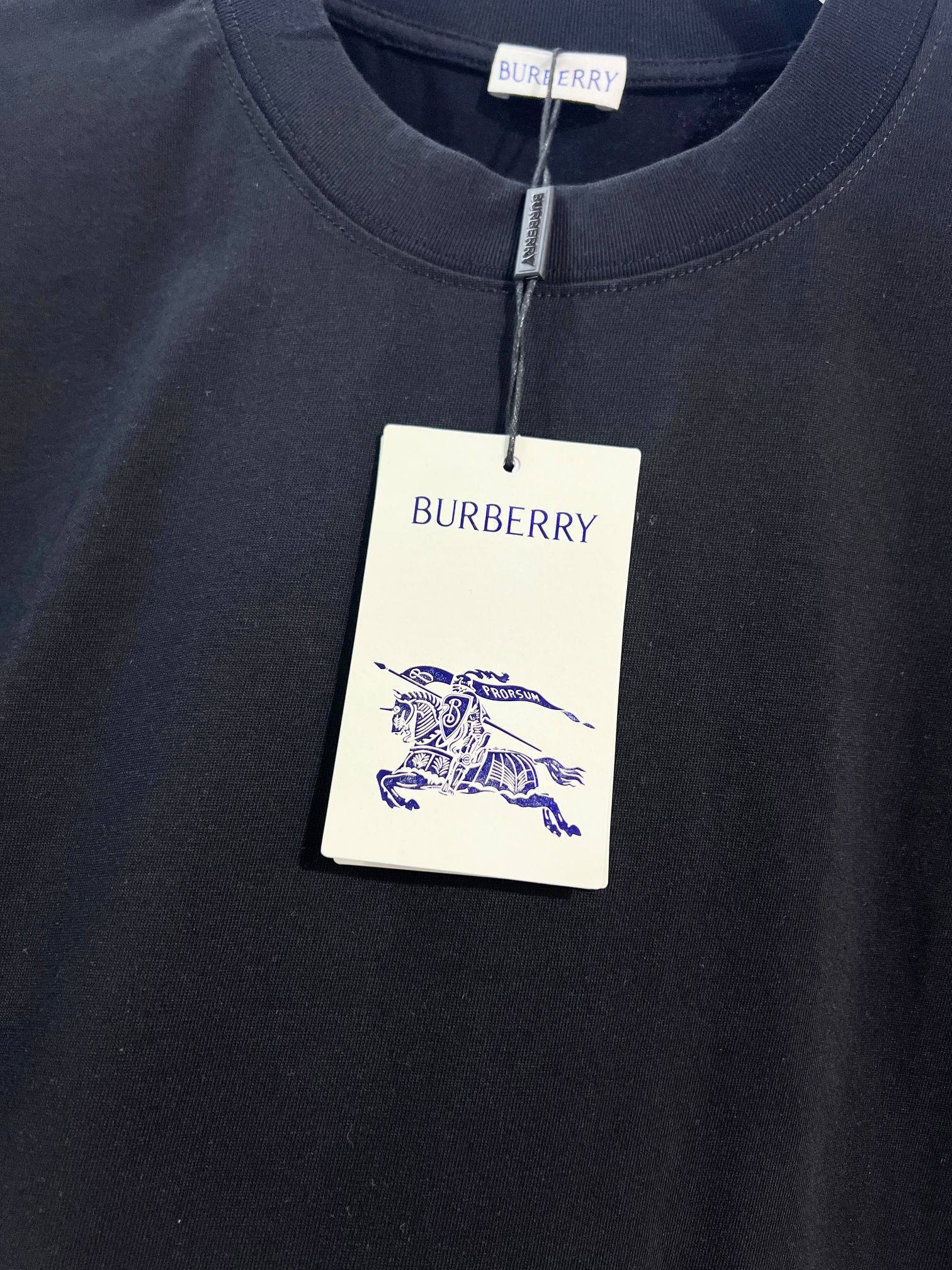 BURBERRY Colorful Knight Equestrian Embroidery Colorful Knight Equestrian Short Sleeve Polo Shirt Style 4