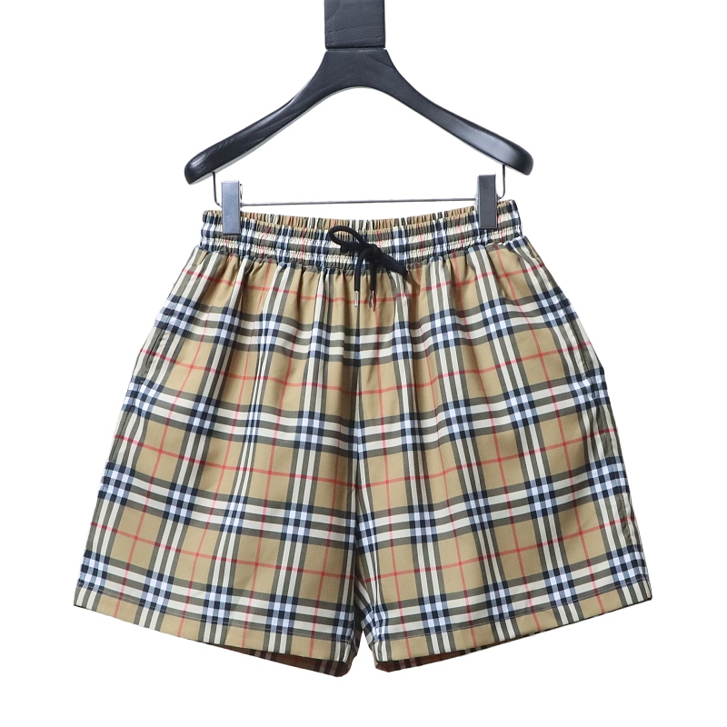 BURBERRY Drawstring Check Beach Casual Five-Point Beach Casual Five-Point Shorts