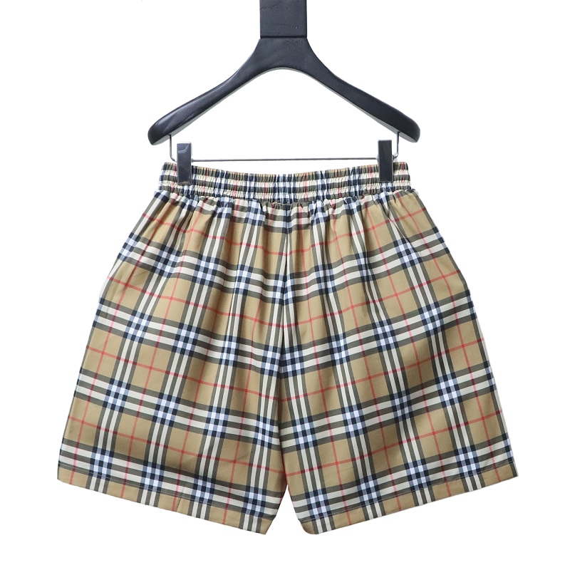 BURBERRY Drawstring Check Beach Casual Five-Point Beach Casual Five-Point Shorts