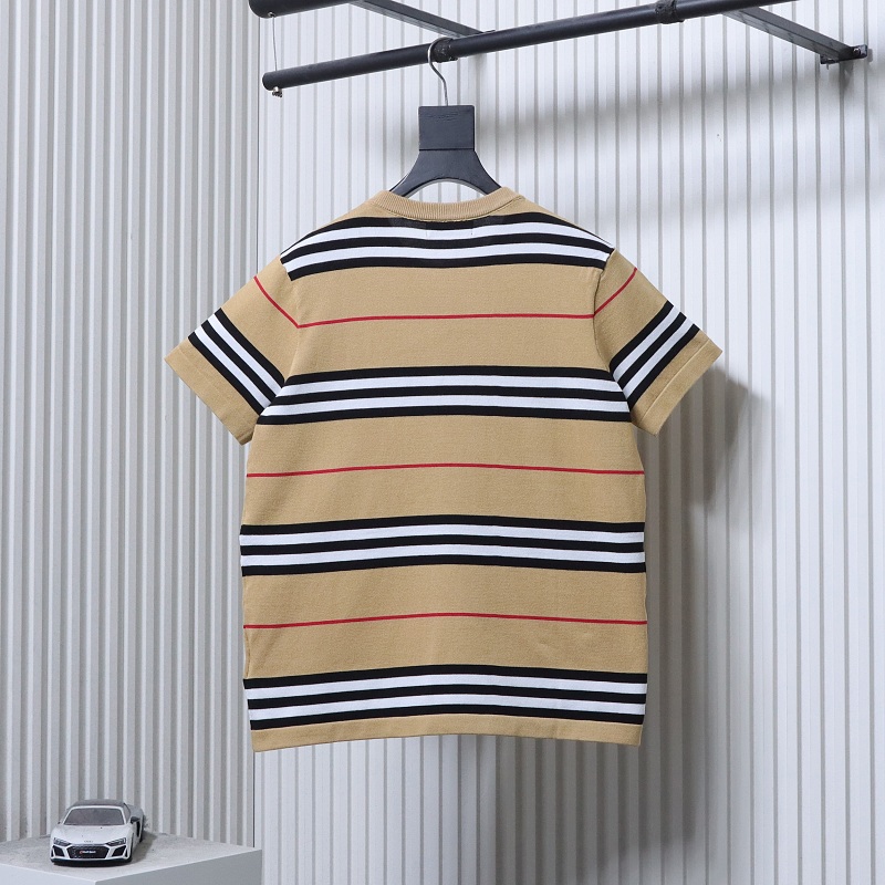 BURBERRY Embroidery Knit Short Sleeve T-Shirt