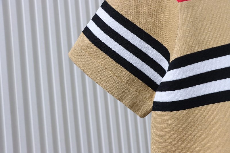 BURBERRY Embroidery Knit Short Sleeve T-Shirt
