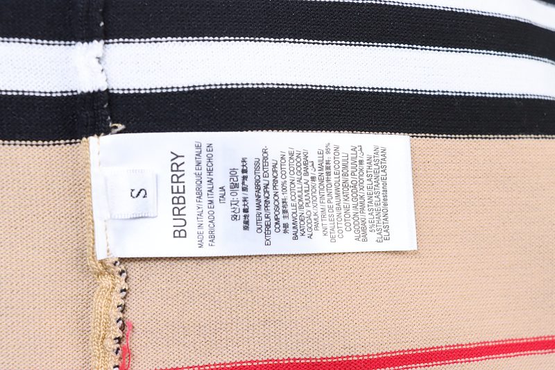 BURBERRY Embroidery Knit Short Sleeve T-Shirt