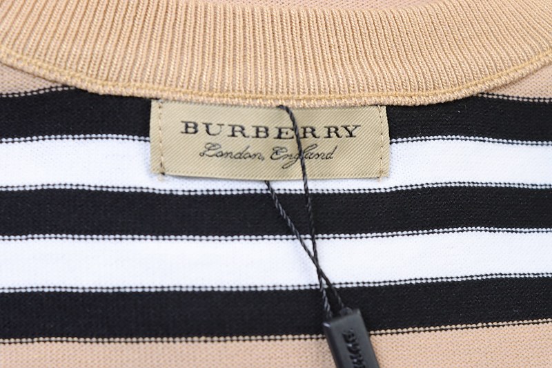 BURBERRY Embroidery Knit Short Sleeve T-Shirt