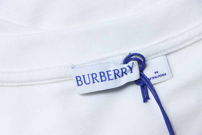 BURBERRY Embroidery Short Sleeve T-Shirt