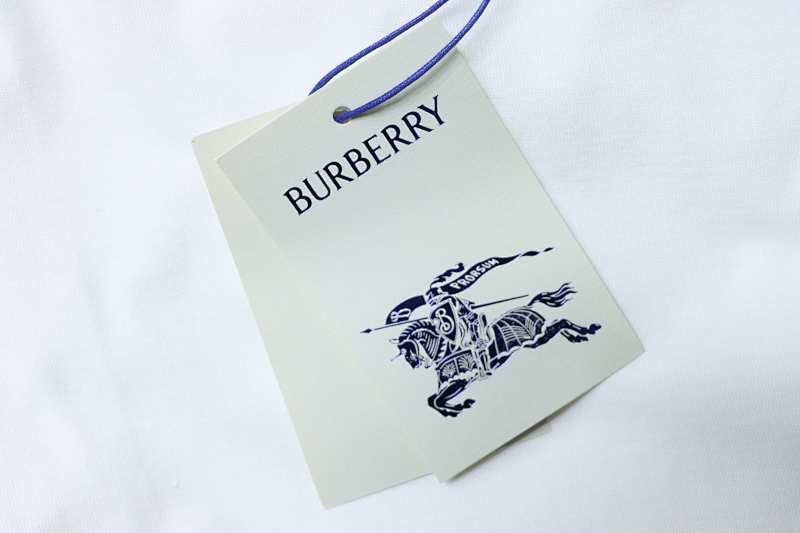 BURBERRY Embroidery Short Sleeve T-Shirt
