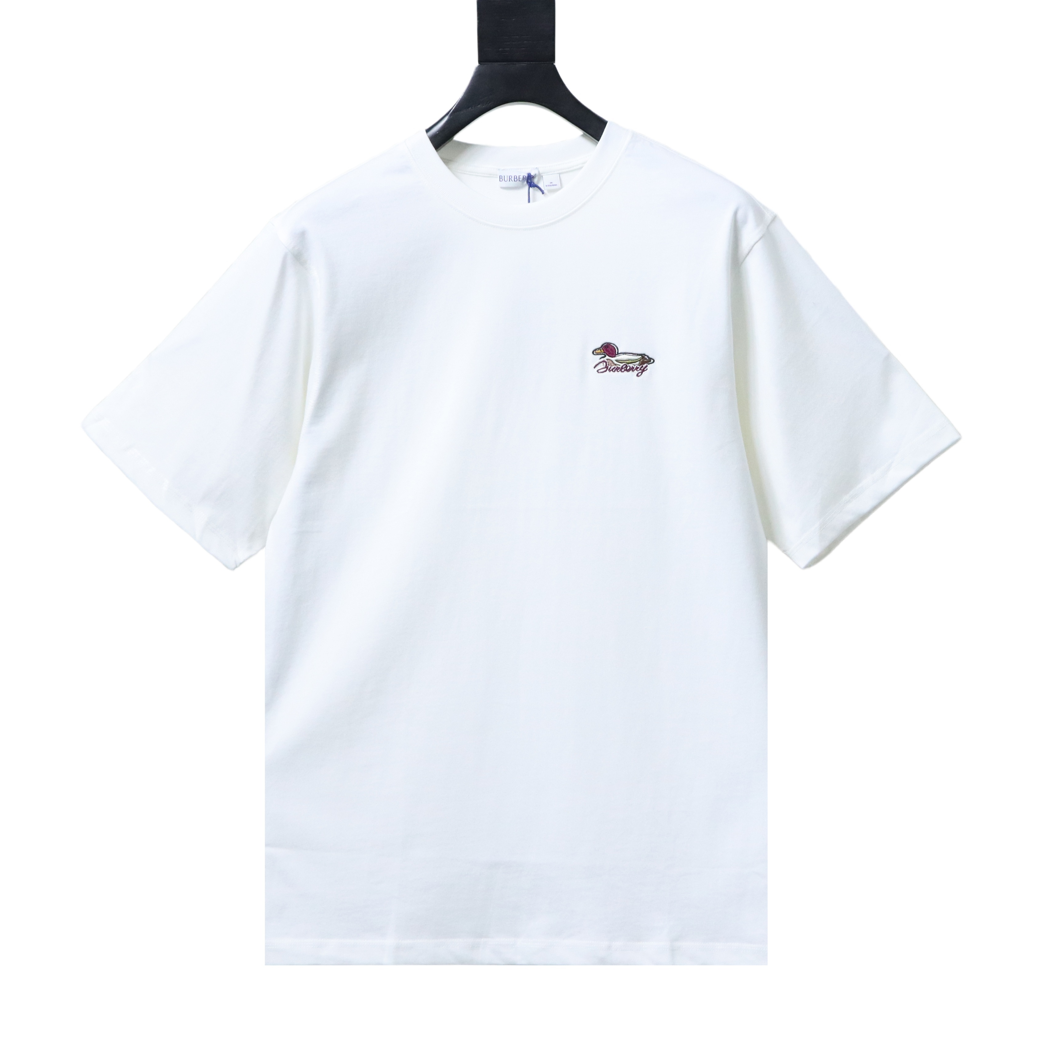 BURBERRY Embroidery Short Sleeve T-Shirt