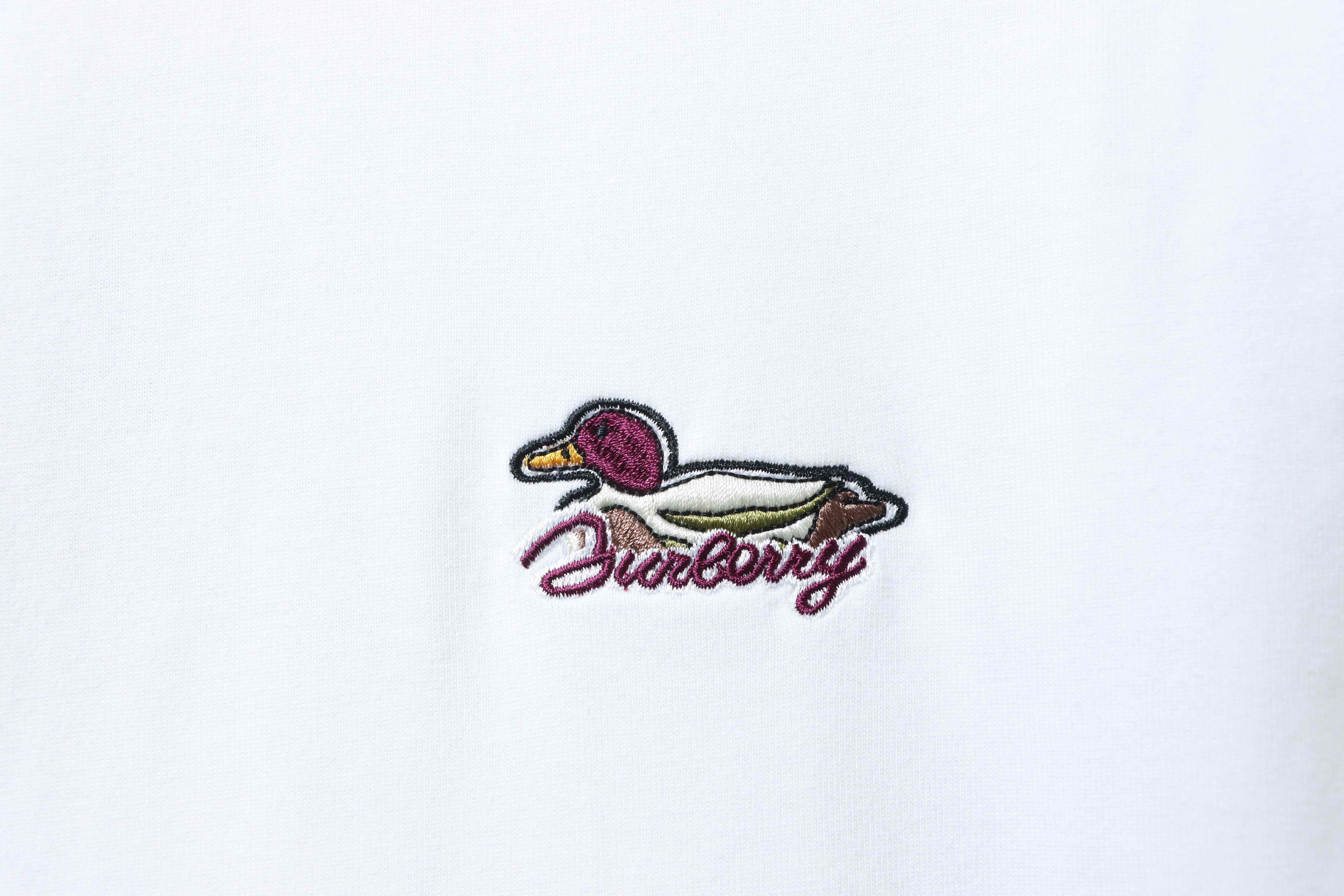 BURBERRY Embroidery Short Sleeve T-Shirt