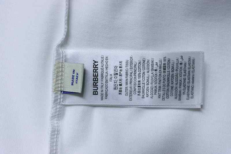 BURBERRY Equestrian Blue Short Sleeve T-Shirt Style 1
