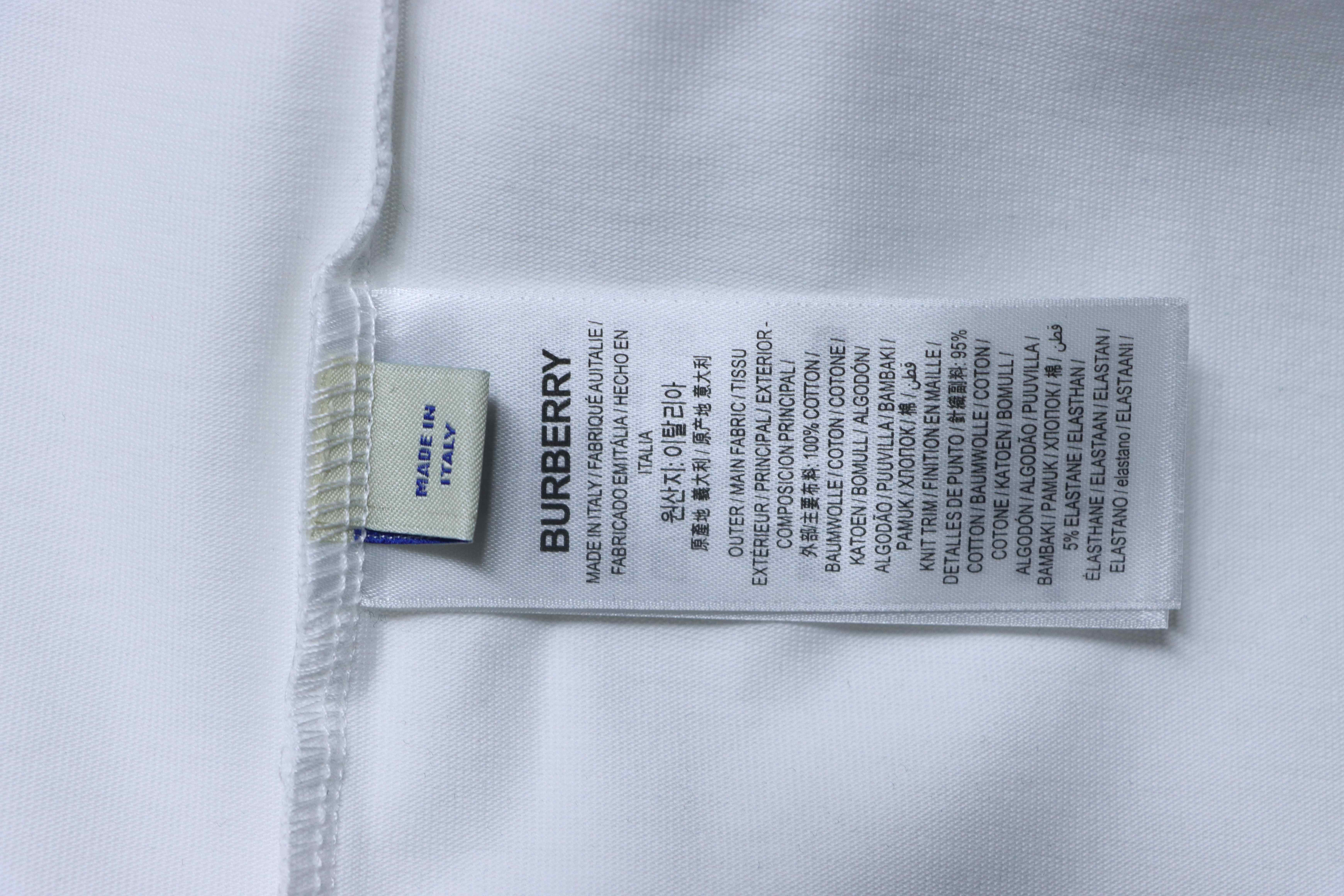 BURBERRY Equestrian Blue Short Sleeve T-Shirt Style 1