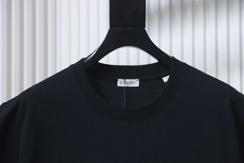 BURBERRY Equestrian Blue Short Sleeve T-Shirt Style 2