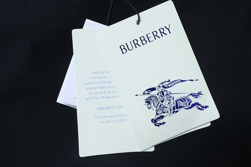 BURBERRY Equestrian Blue Short Sleeve T-Shirt Style 2