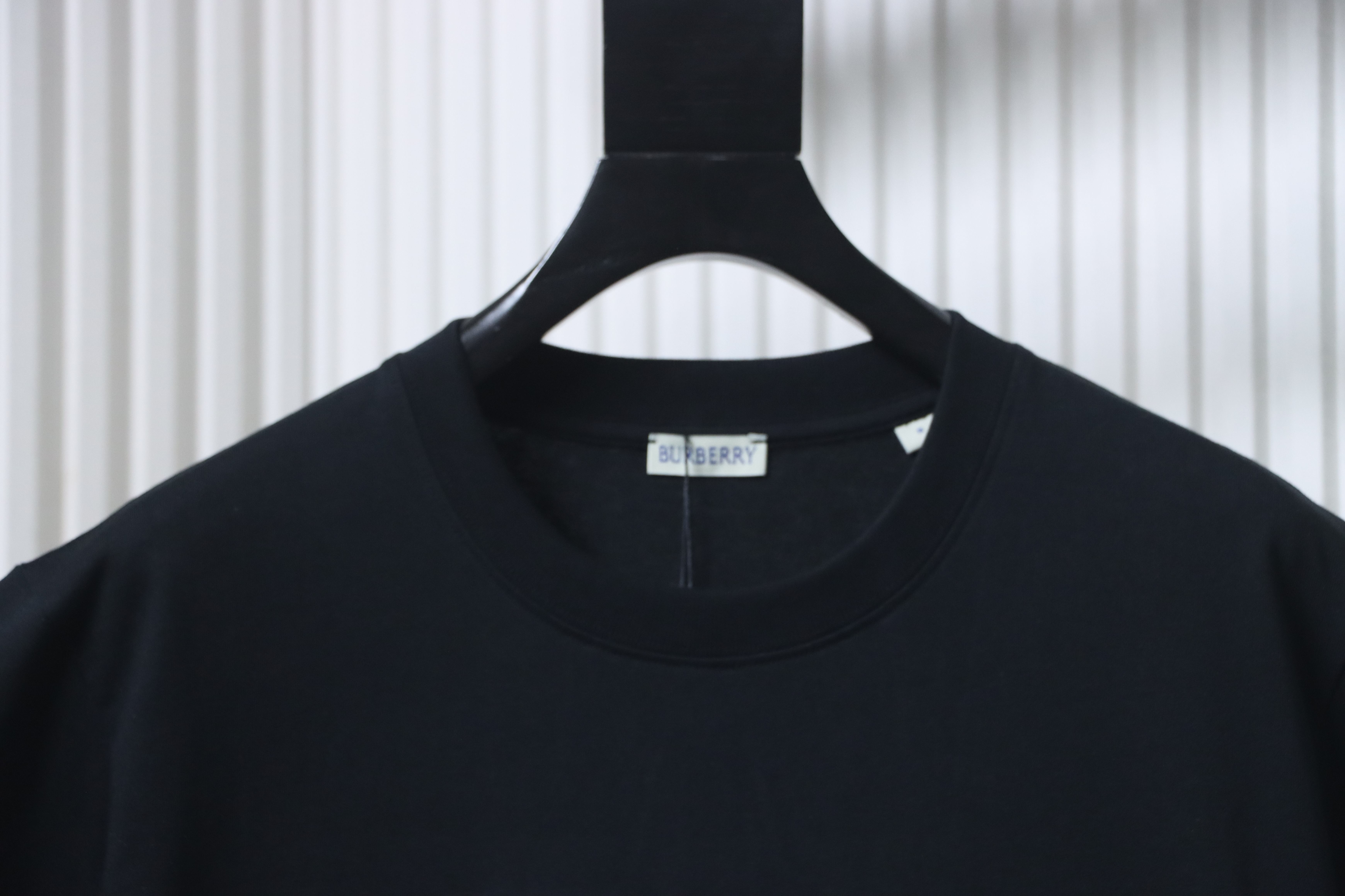 BURBERRY Equestrian Blue Short Sleeve T-Shirt Style 2
