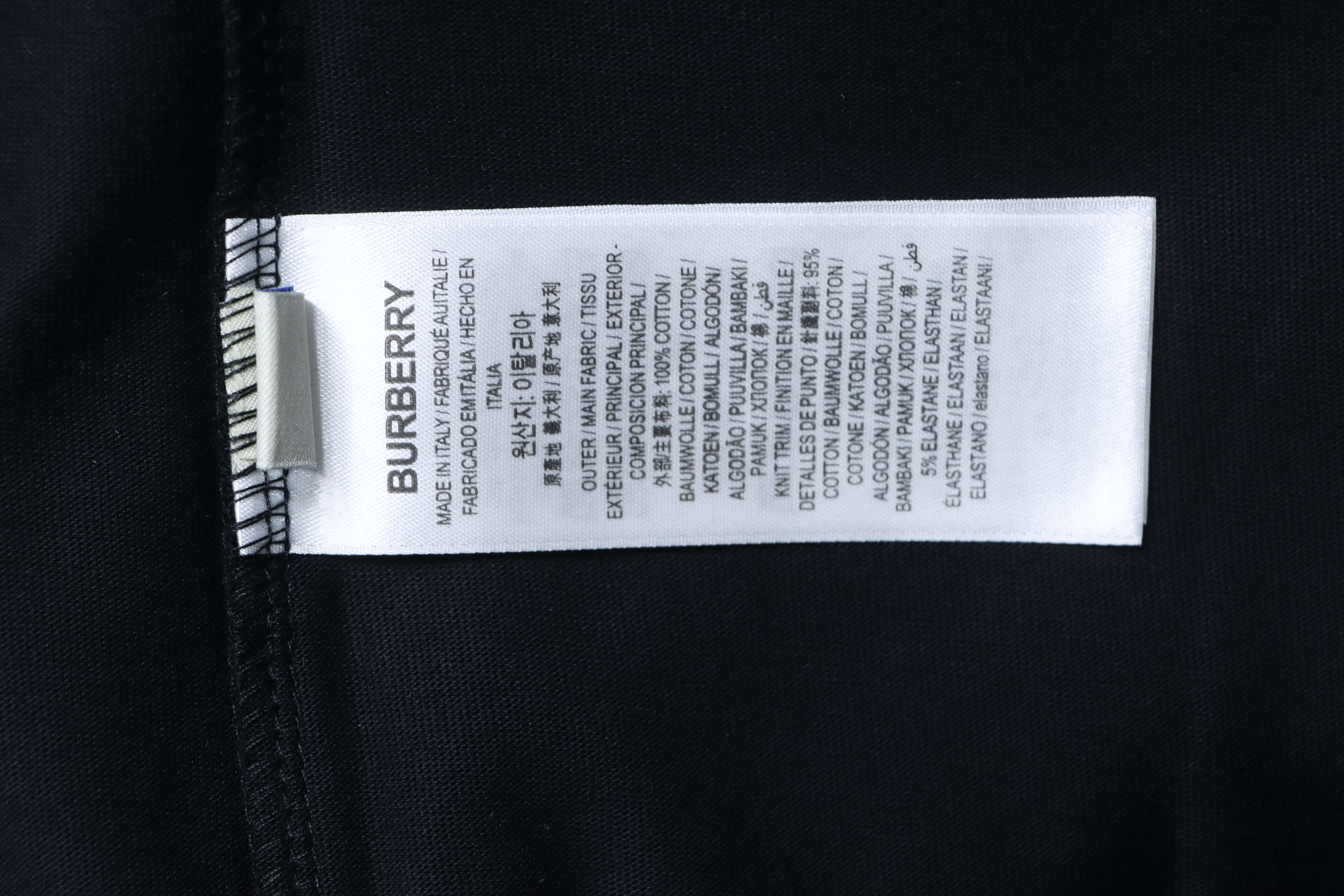 BURBERRY Equestrian Blue Short Sleeve T-Shirt Style 2