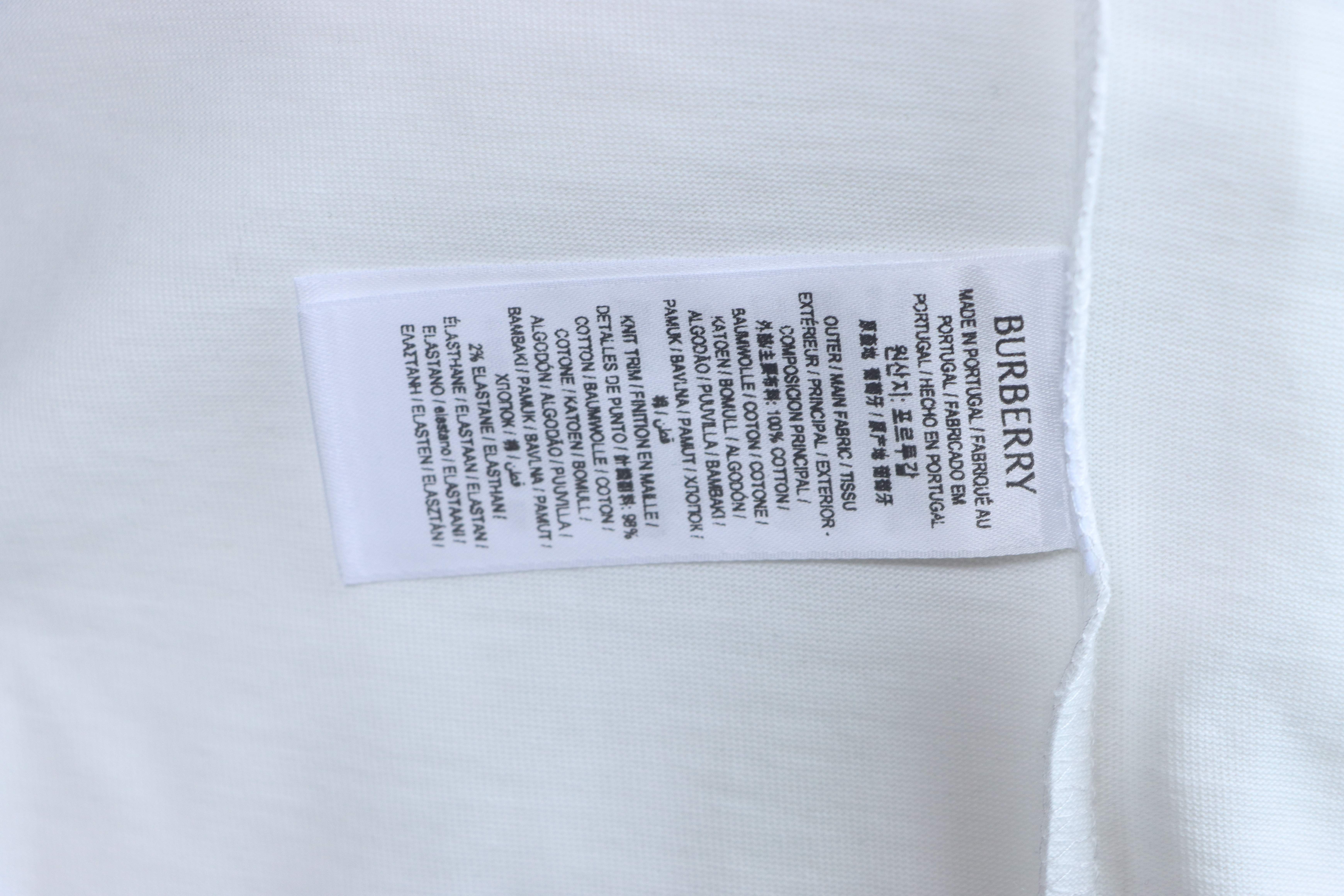 BURBERRY Equestrian Embroidery Check Short Sleeve T-Shirt Style 1