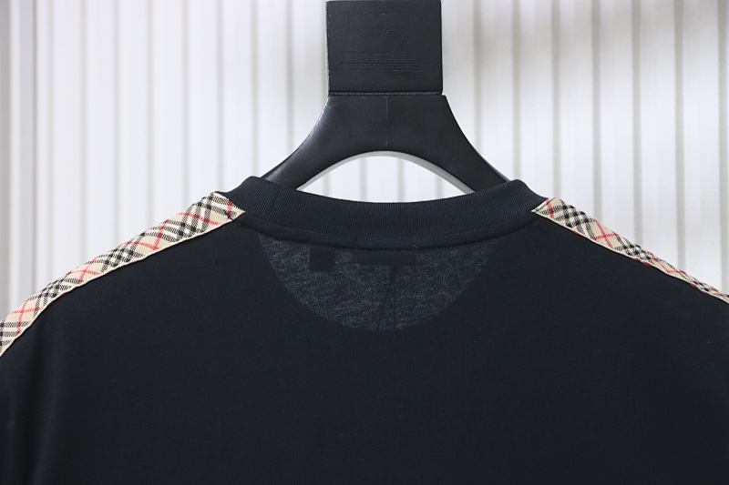 BURBERRY Equestrian Embroidery Check Short Sleeve T-Shirt Style 2
