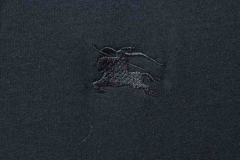 BURBERRY Equestrian Embroidery Check Short Sleeve T-Shirt Style 2