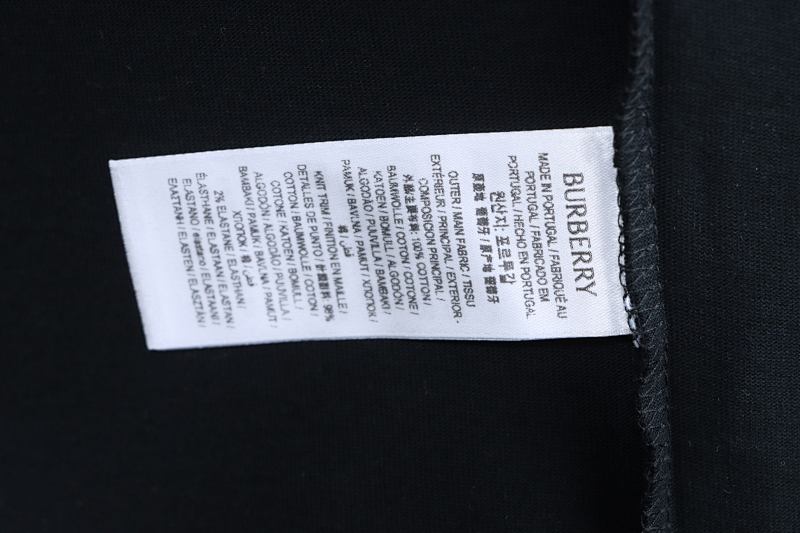 BURBERRY Equestrian Embroidery Check Short Sleeve T-Shirt Style 2