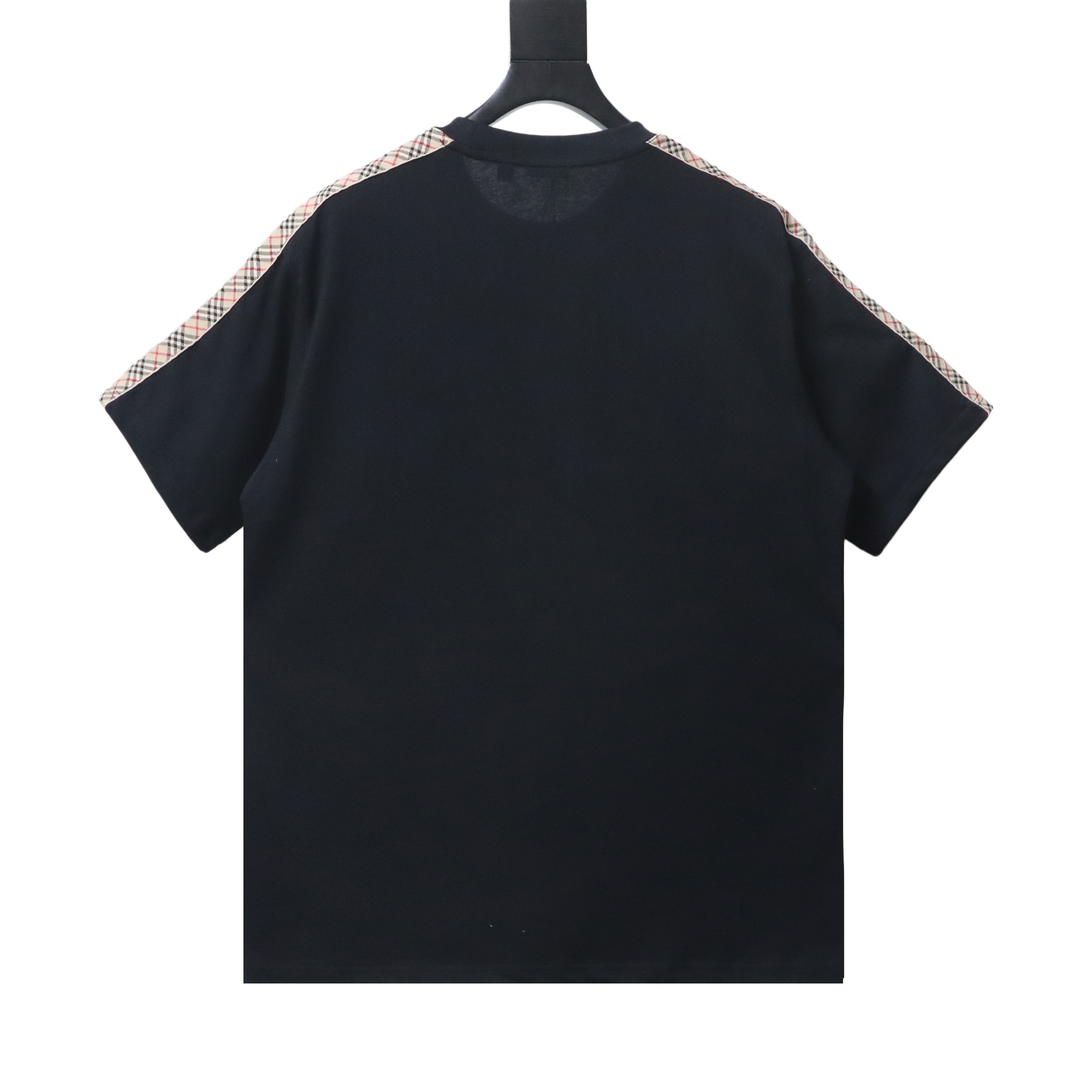 BURBERRY Equestrian Embroidery Check Short Sleeve T-Shirt Style 2