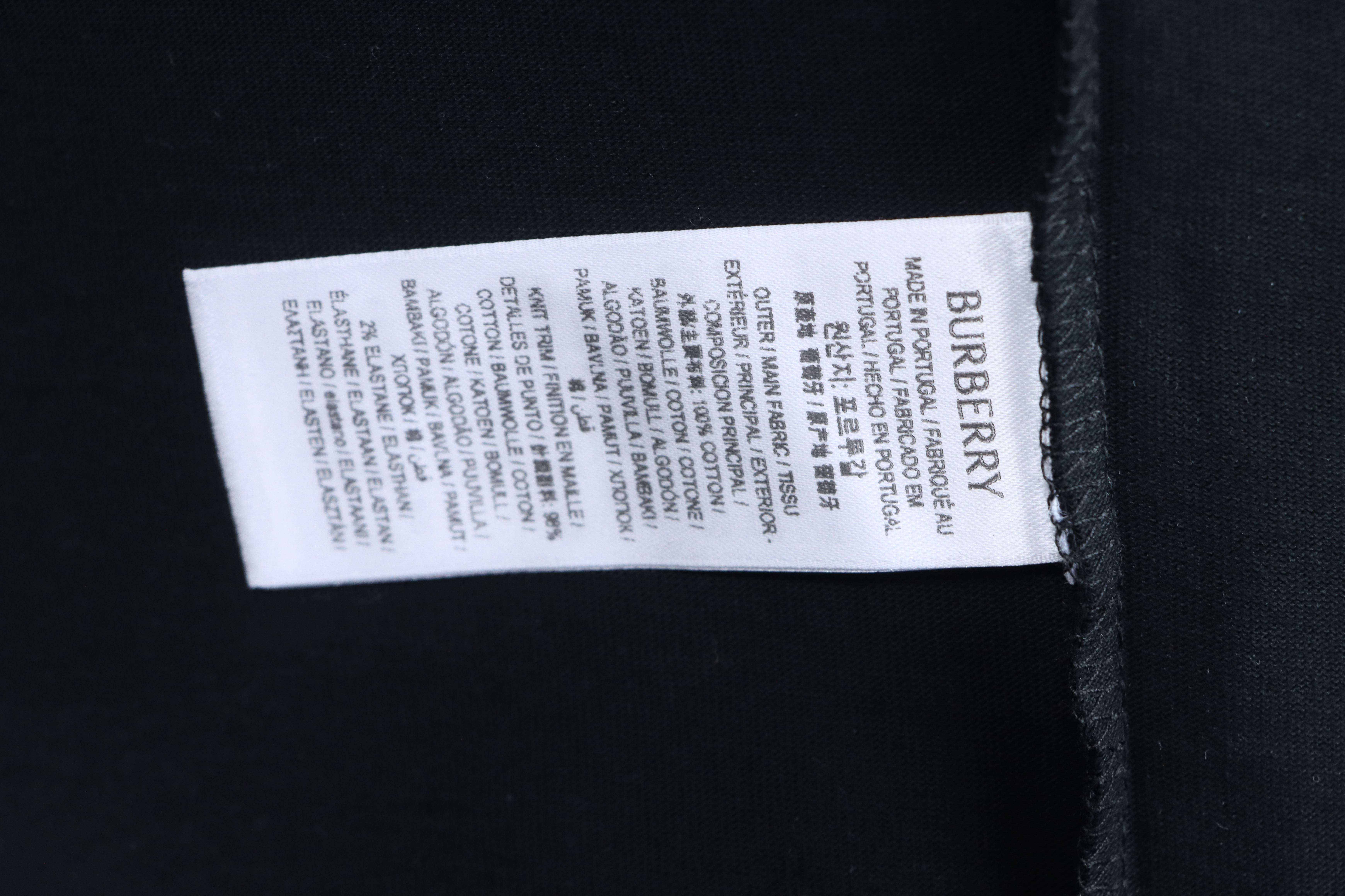 BURBERRY Equestrian Embroidery Check Short Sleeve T-Shirt Style 2