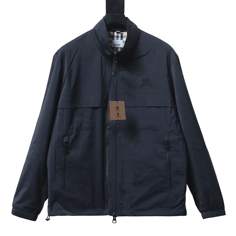 BURBERRY Equestrian Embroidery Collar Jacket Style 1