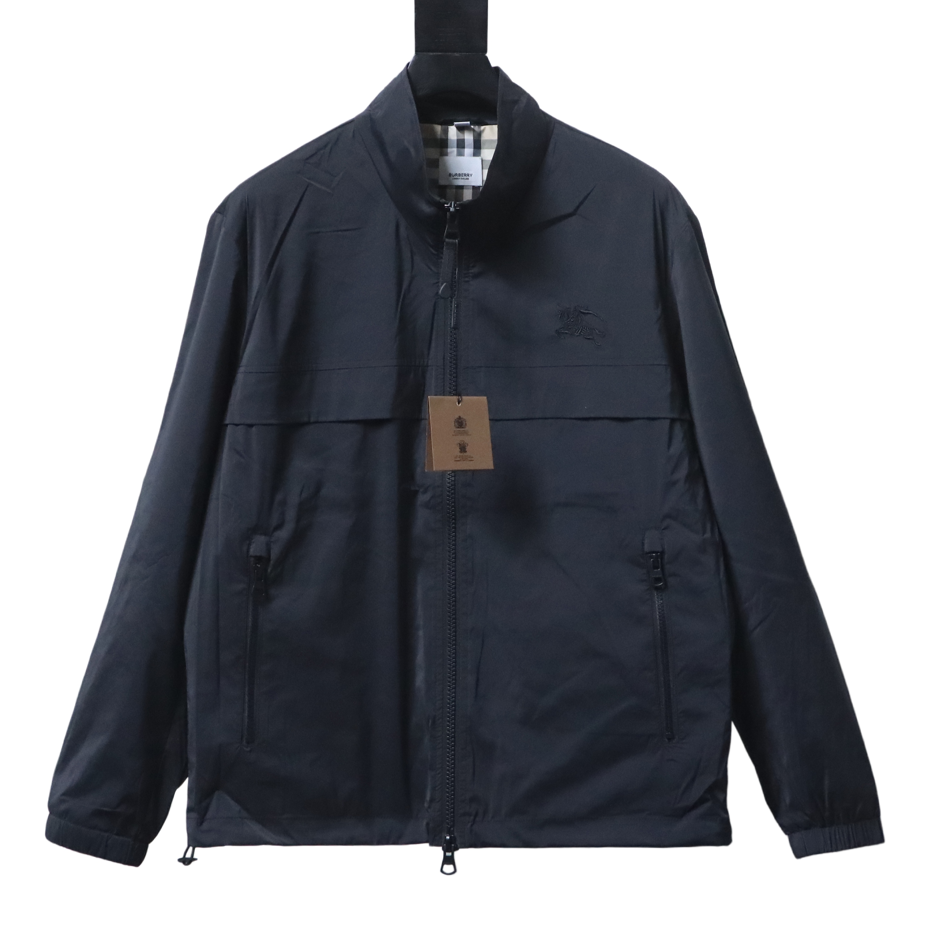 BURBERRY Equestrian Embroidery Collar Jacket Style 1