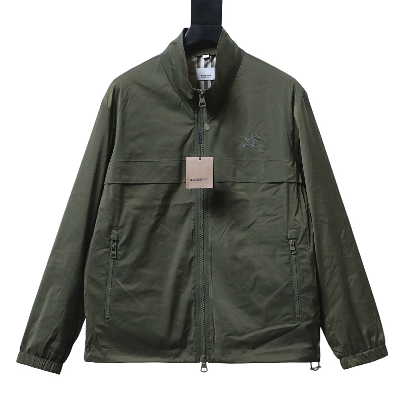 BURBERRY Equestrian Embroidery Collar Jacket Style 2