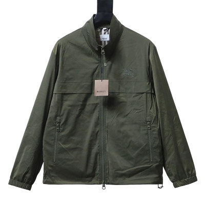 BURBERRY Equestrian Embroidery Collar Jacket Style 2 01