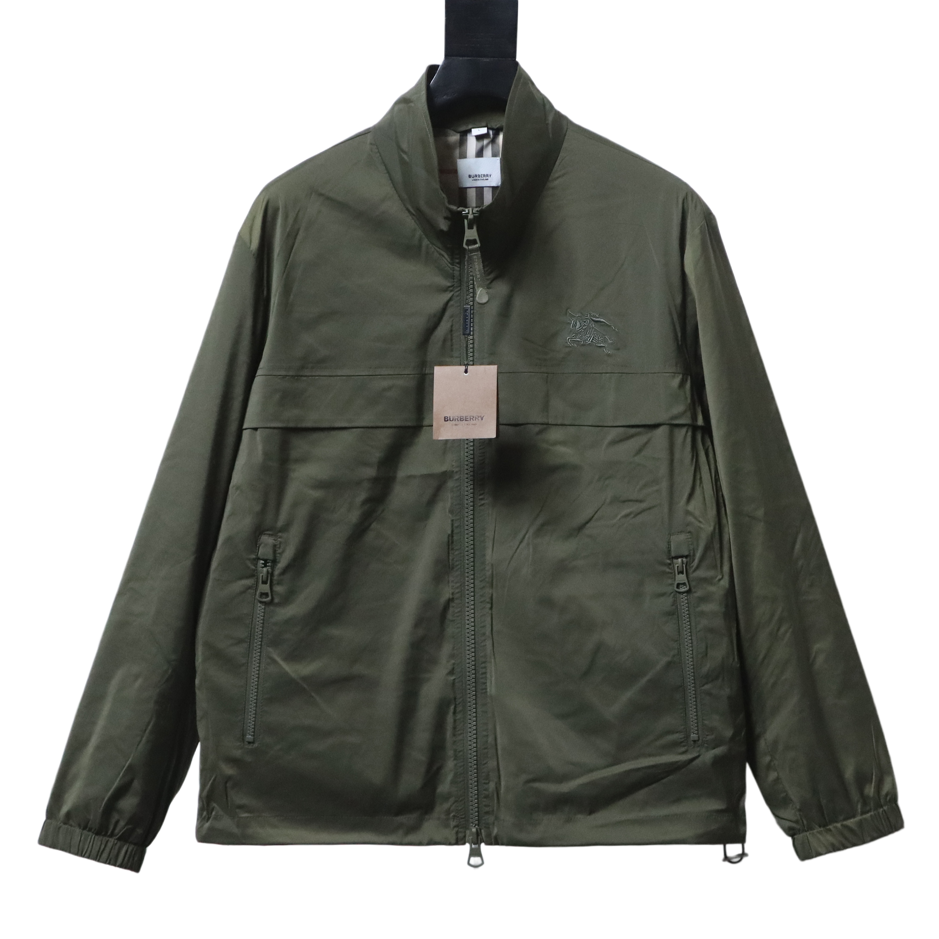 BURBERRY Equestrian Embroidery Collar Jacket Style 2