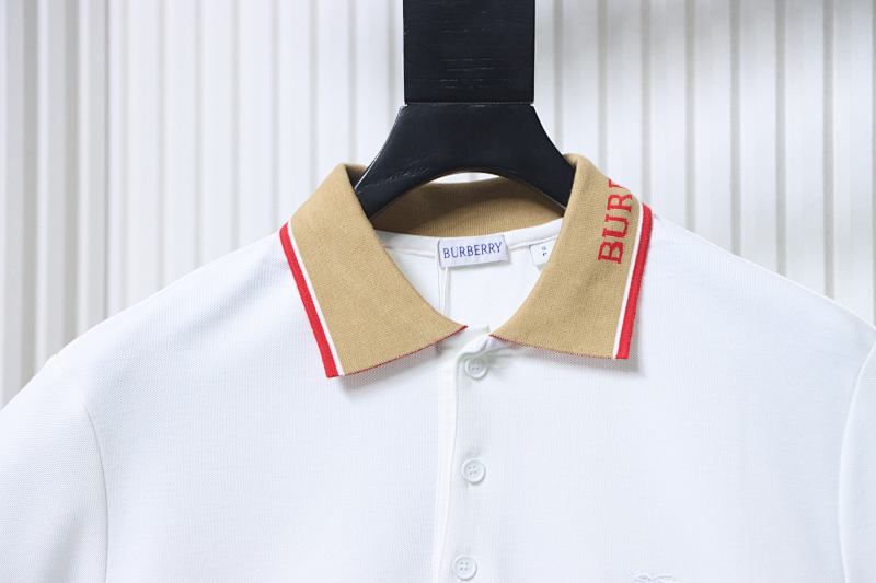 BURBERRY Equestrian Embroidery Logo Short Sleeve Polo Shirt Style 1