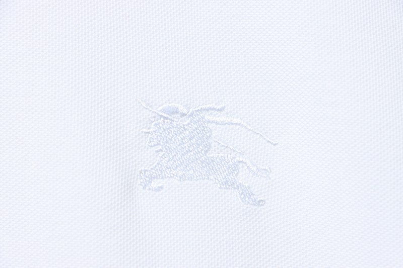 BURBERRY Equestrian Embroidery Logo Short Sleeve Polo Shirt Style 1