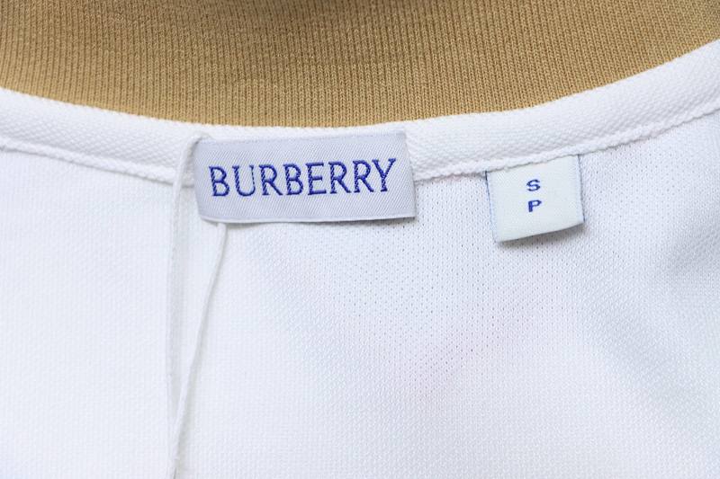 BURBERRY Equestrian Embroidery Logo Short Sleeve Polo Shirt Style 1