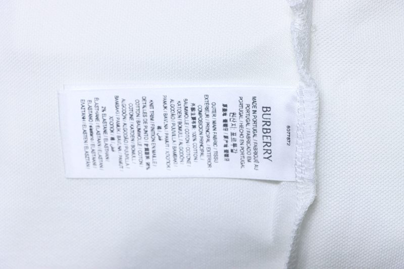 BURBERRY Equestrian Embroidery Logo Short Sleeve Polo Shirt Style 1
