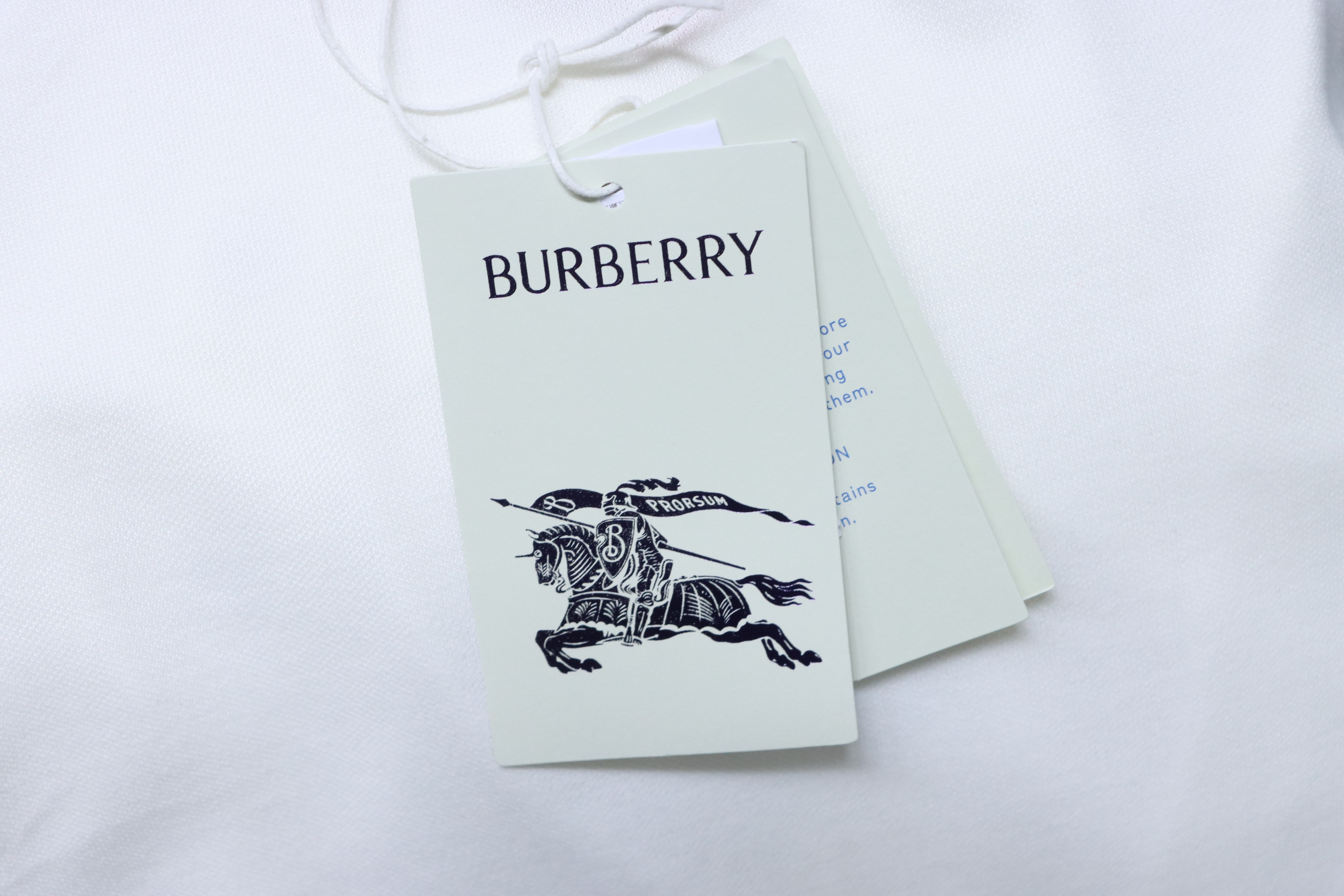BURBERRY Equestrian Embroidery Logo Short Sleeve Polo Shirt Style 1