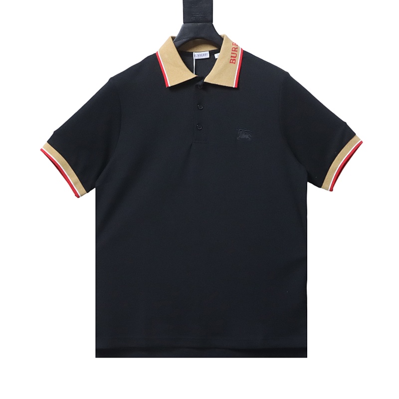 BURBERRY Equestrian Embroidery Logo Short Sleeve Polo Shirt Style 2