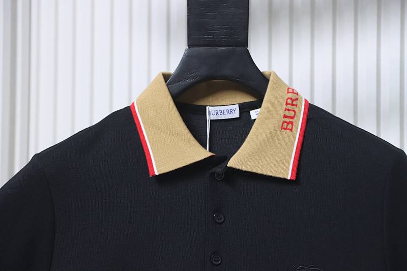 BURBERRY Equestrian Embroidery Logo Short Sleeve Polo Shirt Style 2