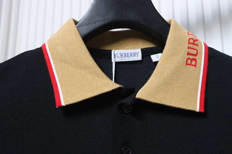 BURBERRY Equestrian Embroidery Logo Short Sleeve Polo Shirt Style 2