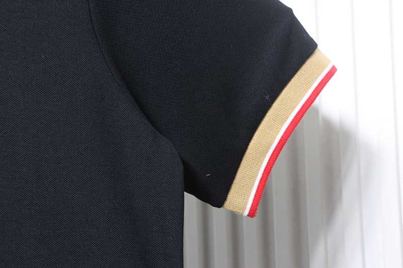 BURBERRY Equestrian Embroidery Logo Short Sleeve Polo Shirt Style 2