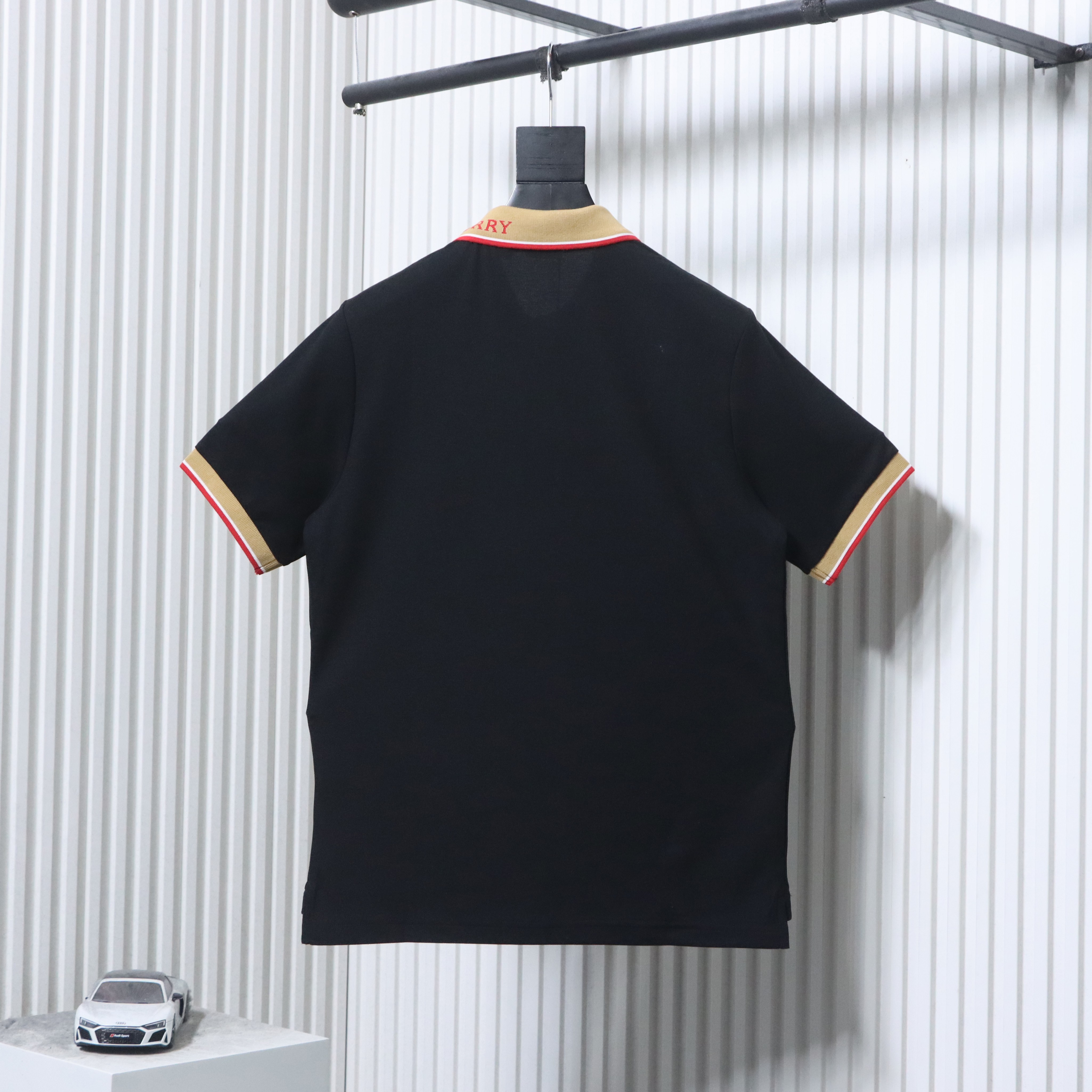 BURBERRY Equestrian Embroidery Logo Short Sleeve Polo Shirt Style 2