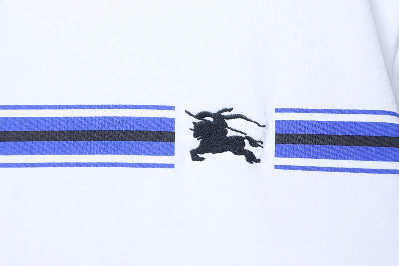BURBERRY Equestrian Embroidery Print Short Sleeve T-Shirt Style 1