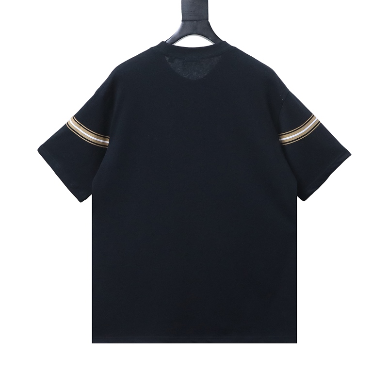 BURBERRY Equestrian Embroidery Print Short Sleeve T-Shirt Style 2