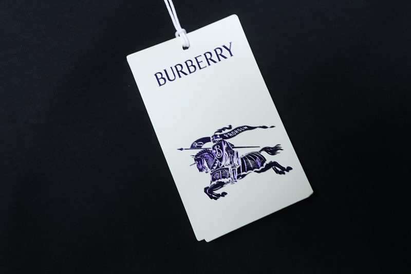 BURBERRY Equestrian Embroidery Print Short Sleeve T-Shirt Style 2